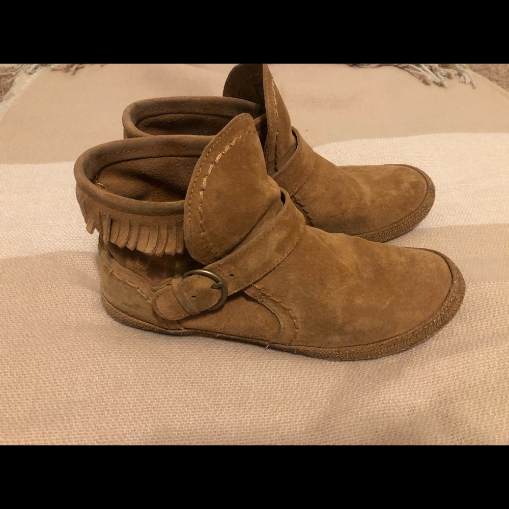 Uggs Ankle Booties with Fringe